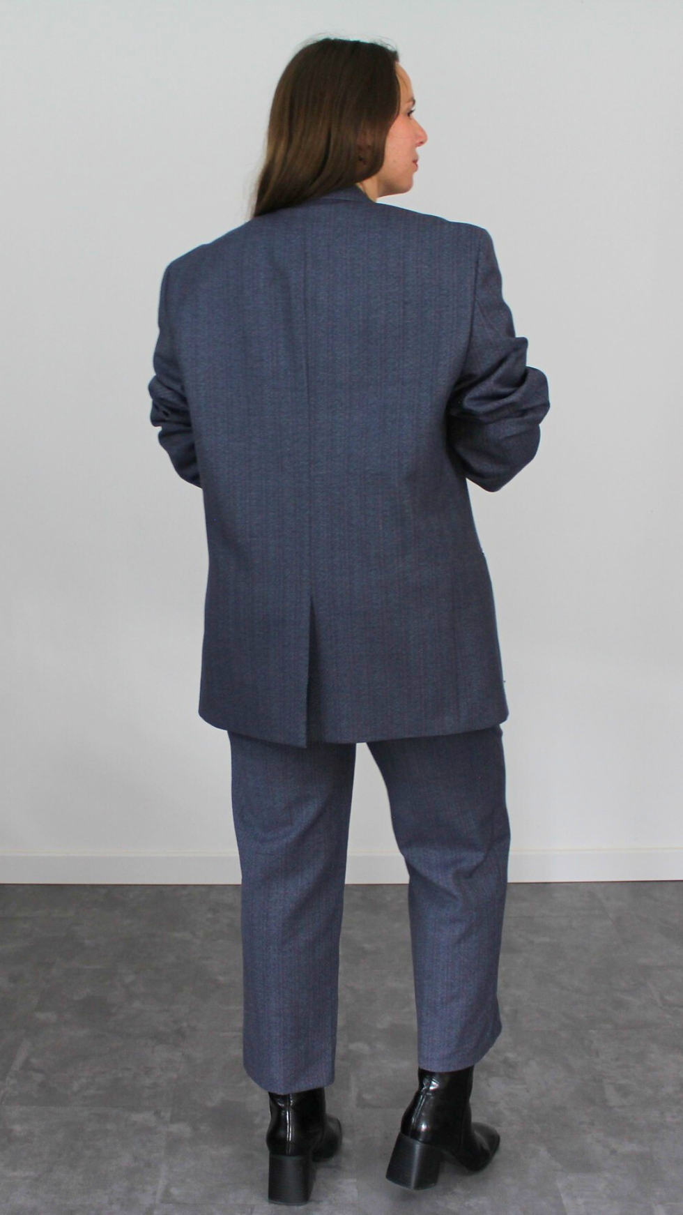 Miniature : Ensemble tailleur laine années 80 - Convient jusqu'au 40/42