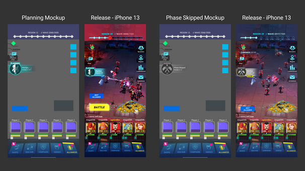 access button mockup and final