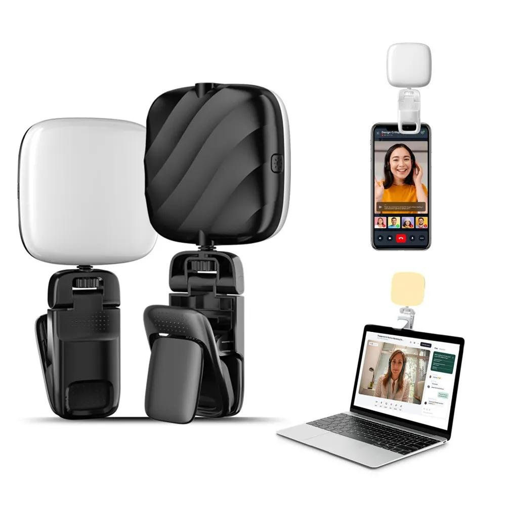 GlowUp Pro Clip-on LED Phone Light – Adjustable Content Creator Stand