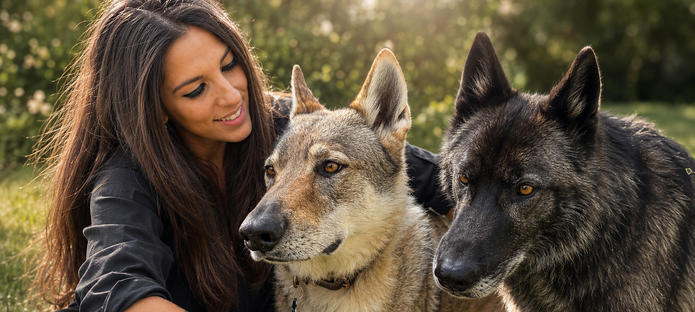 Marina Dantas et ses chiens loups.png