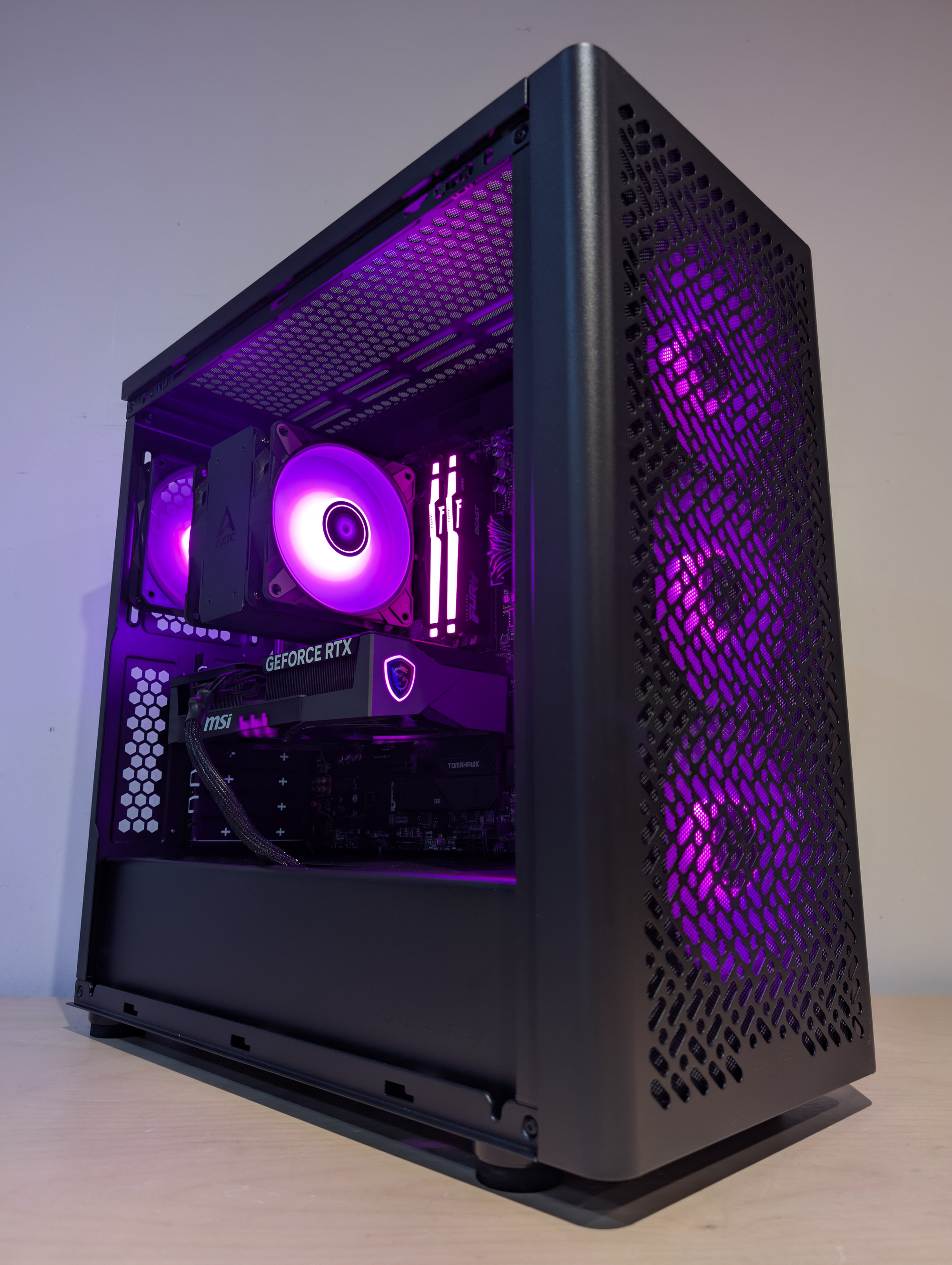A gaming PC featuring an Intel Ultra 5 235, an RTX 5060 and 32GB DDR5 RAM. Built by Kuda PC, Glasgow's leading PC shop.