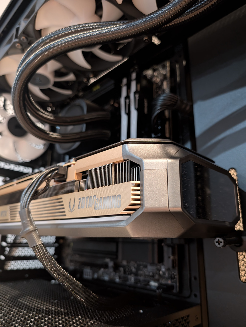 A gaming PC featuring a Ryzen 9800X3D, a NVIDIA RTX 5080 and 32GB DDR5 RAM. Built by Kuda PC, a Glasgow based PC shop.