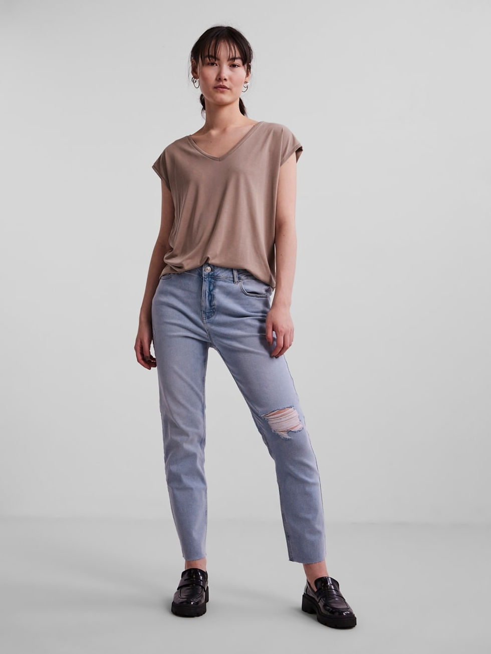 Miniature : PIECES T-SHIRT KAMALA SILVER MINK