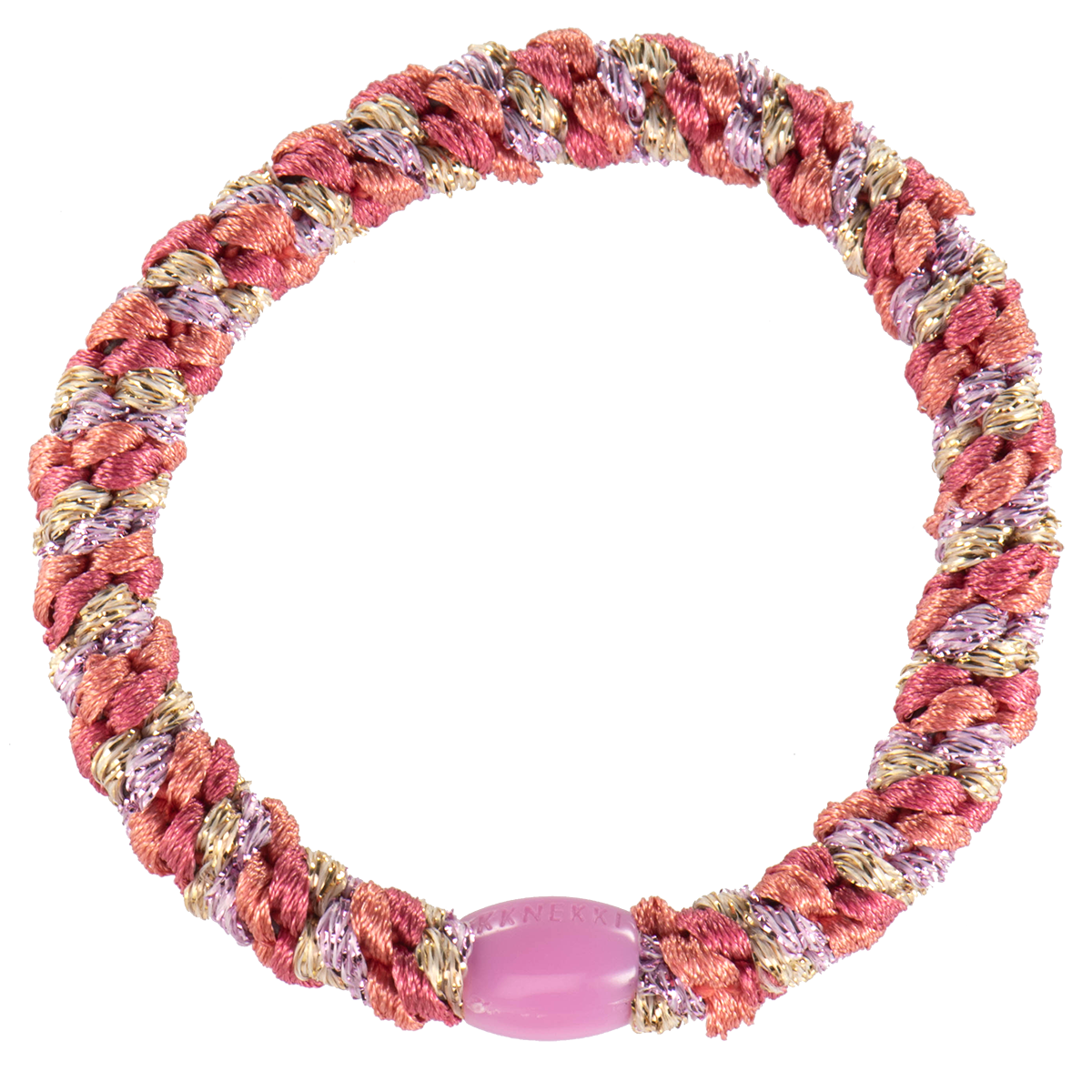 KKNEKKI ELASTIQUE / BRACELET A CHEVEUX RASBERRY POMERANT MIX 5076