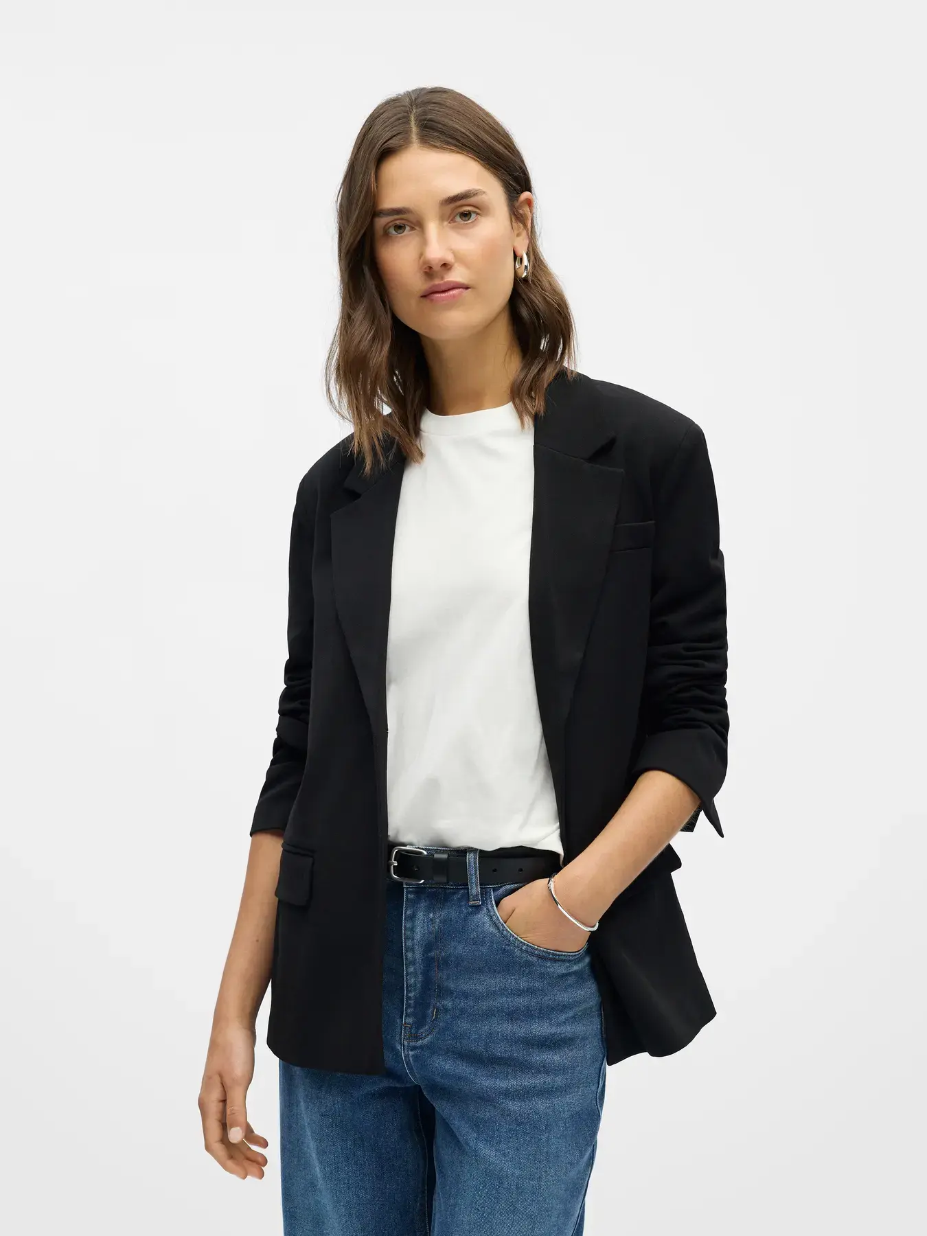 OBJECT BLAZER LISA  LONG  BLACK