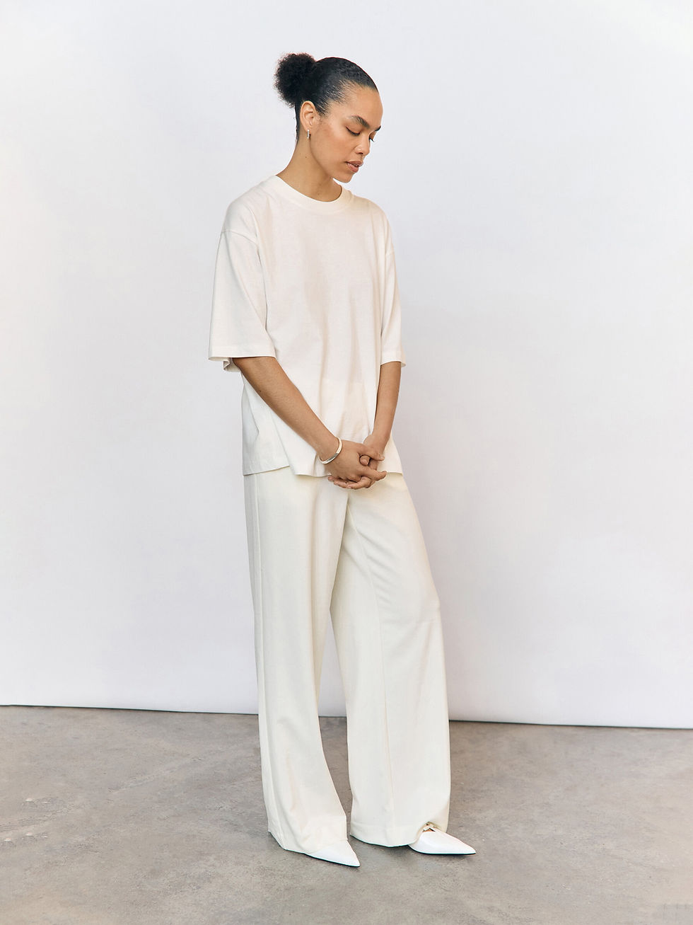 Miniature : OBJECT T-SHIRT OVERSIZE GIMA BLANC