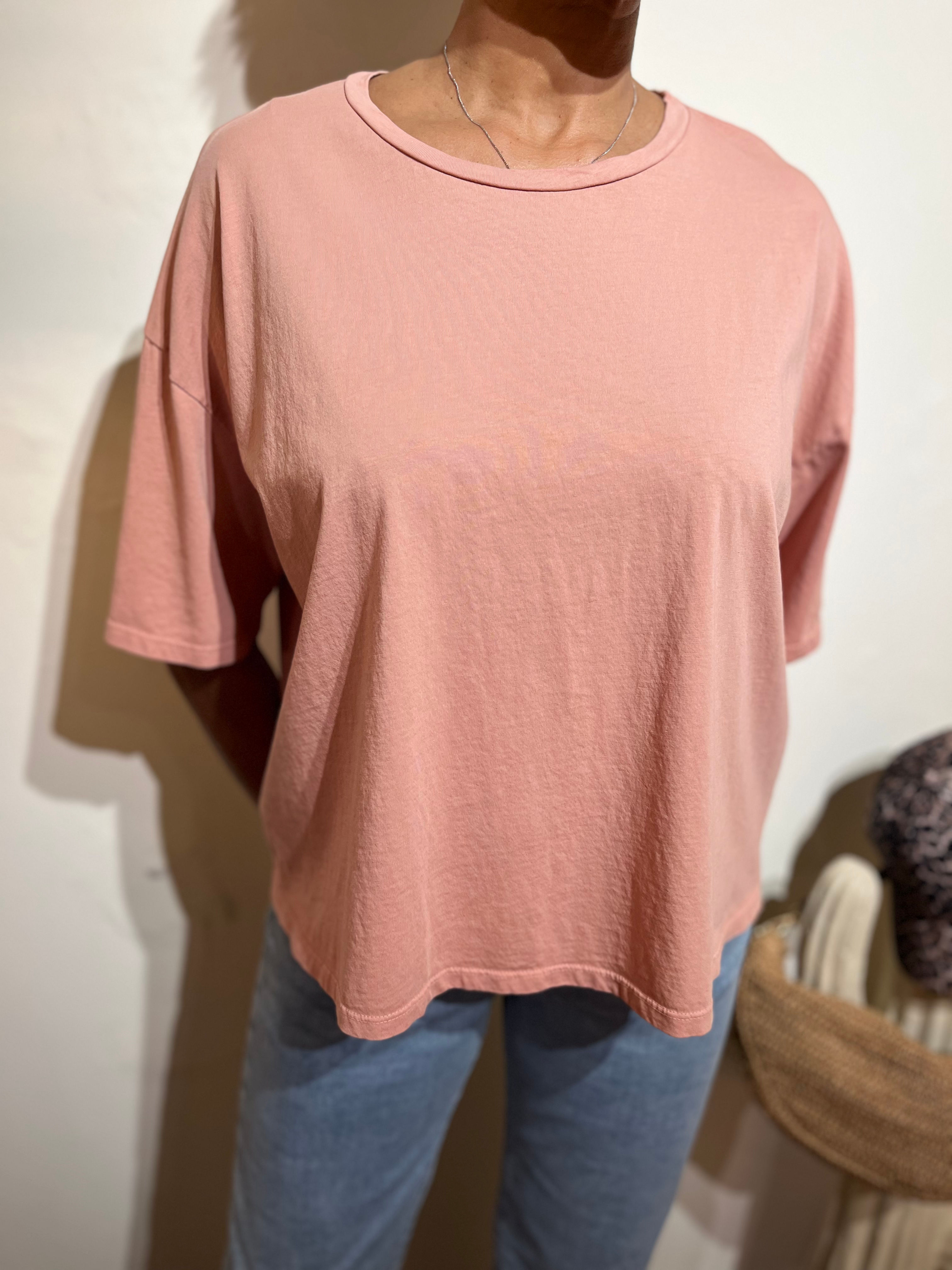 PLEASE T-SHIRT COL ROND QUARZO ROSA T0OHKF6CBE