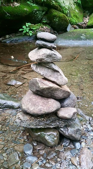 River rocks guide your path