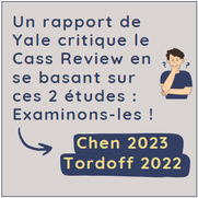 Etudes de Chen et Tordoff, ulilisées pour critiquer le Cass Review, dysphorie de genre, transidentité, transition mineurs