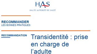HAS : Recommandations transidentité adultes