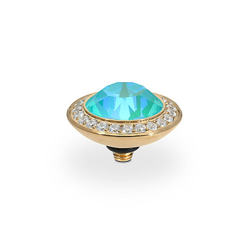 Qudo Ring Top Tondo Deluxe Laguna Delite 13mm Gold Ladykjewellery