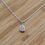 Thumbnail: Small Teardrop Rose Quartz Pendant Silver