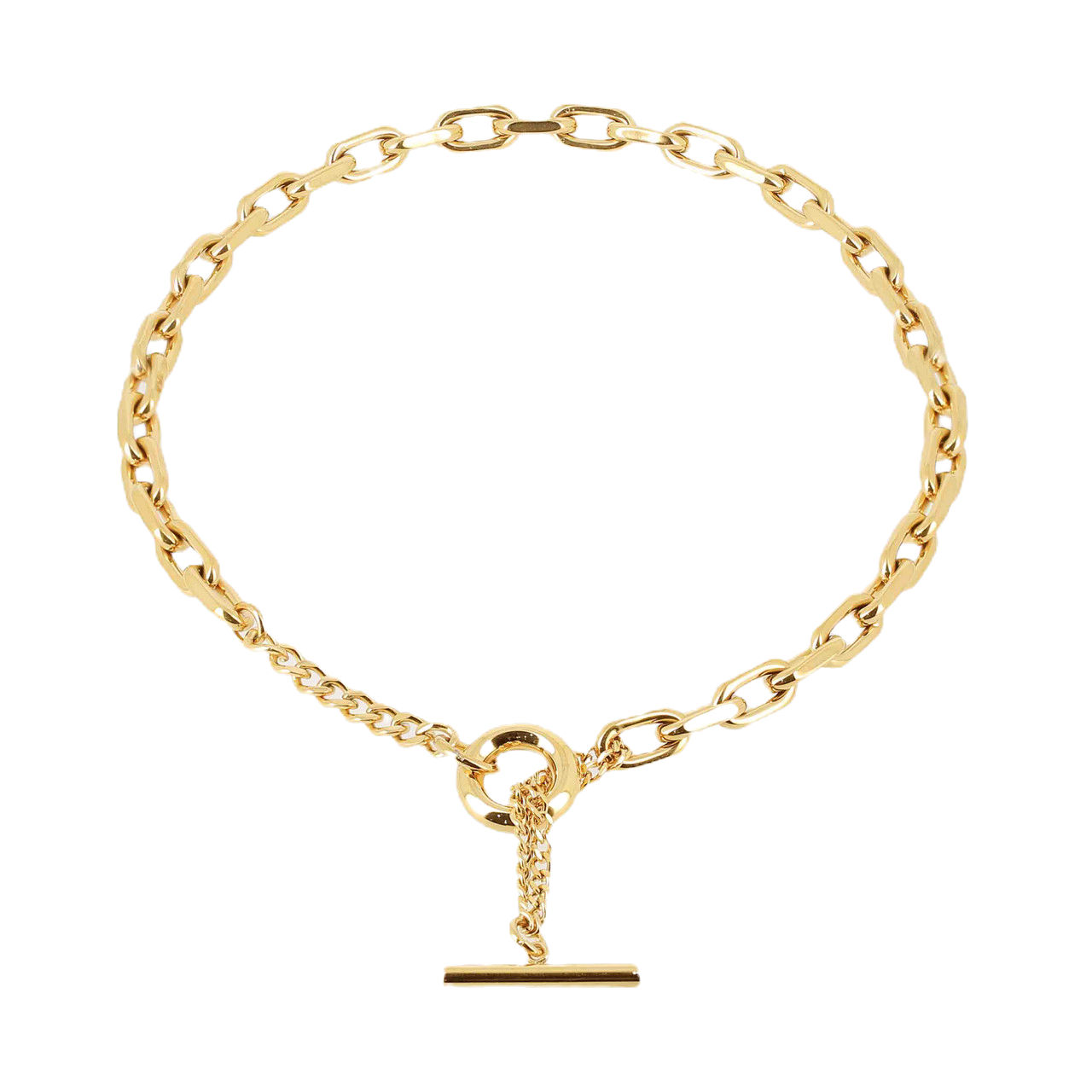 Zag Bijoux Izar T-bar Necklace Gold