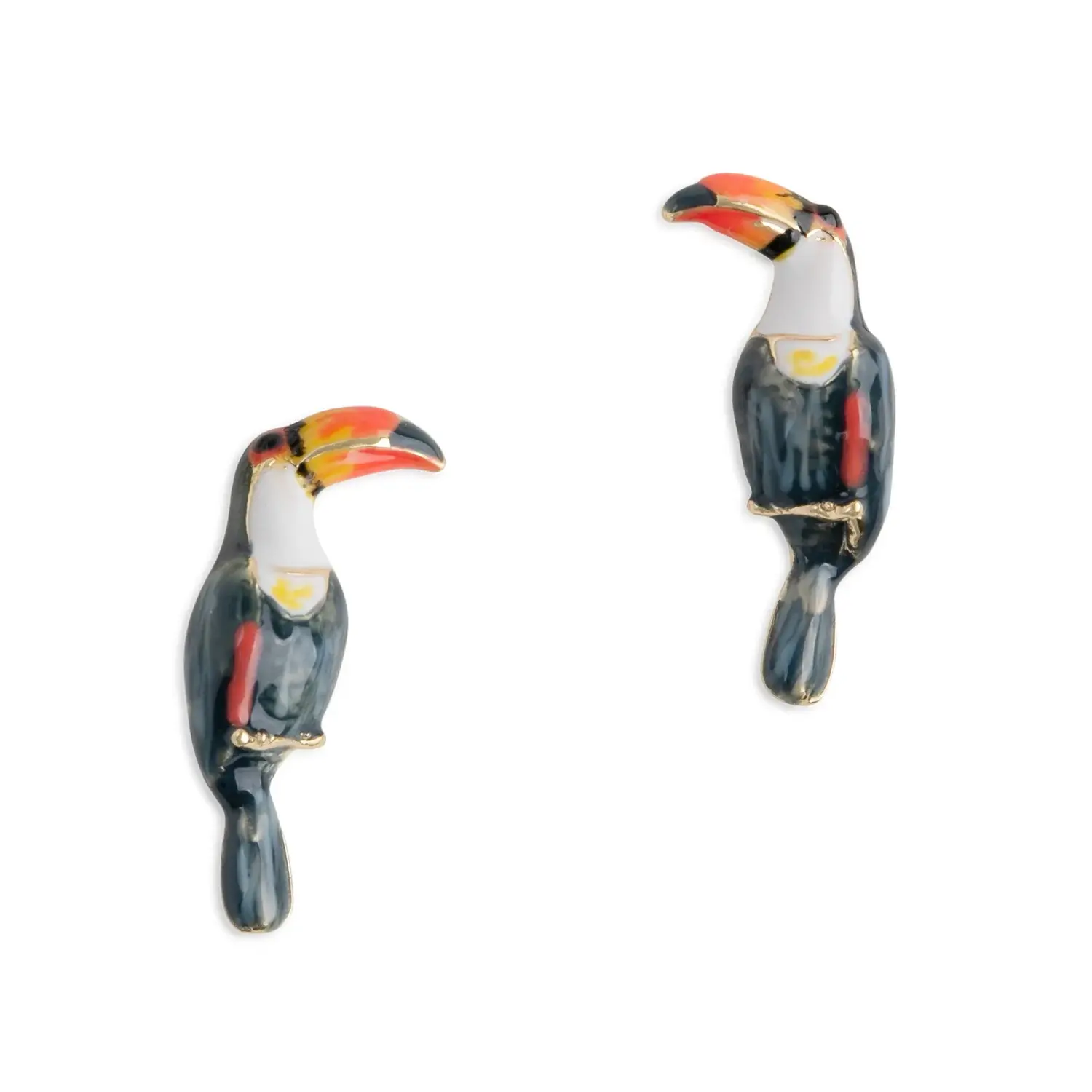 Bill Skinner Toucan Stud Earrings