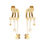 Thumbnail: Zag Bijoux Illusion Lorena Earrings Gold