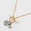 Thumbnail: Fable England Forget Me Not Charm Toggle Necklace