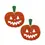 Thumbnail: Little Moose Halloween Pumpkin Earrings