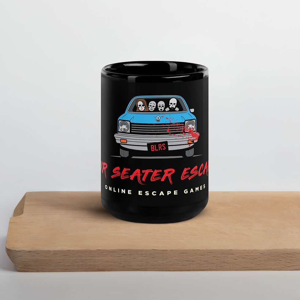 Thumbnail: Four Seater Escapes Black Mug