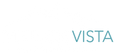 Company Logo, Mission Vista with white mountain just above.
