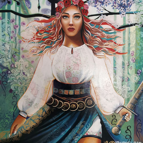 La révolte de Mokosh
Acrylique sur toile
100 x 80 cm