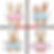 Hasen Namens Schilder Stickdateien Set