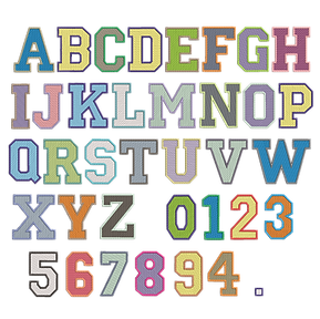 Alphabet Gross 1, Stickerei Dateien