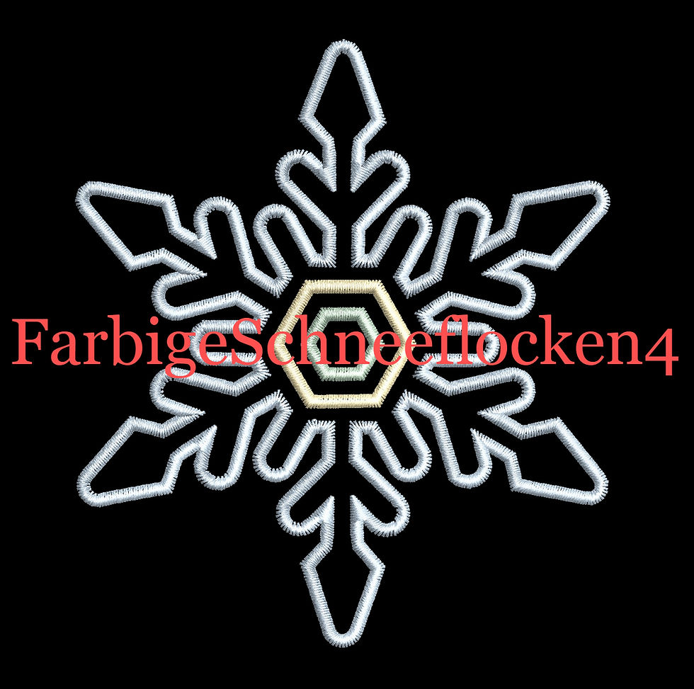 Miniaturbild: Drei Farbige Schneeflocke
