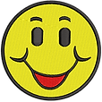 Smiley stickerei 