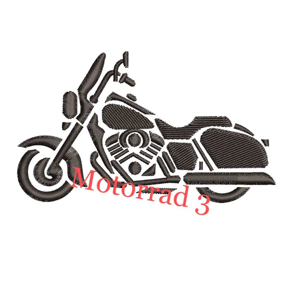 Miniaturbild: Motorrad, Stickdatei