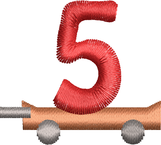 Miniaturbild: Wagon 5 Stickerei Motive