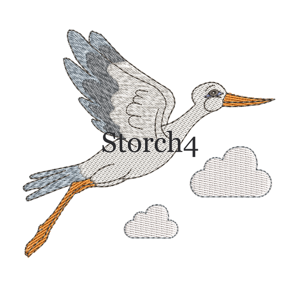 Miniaturbild: Storch über den Wolken