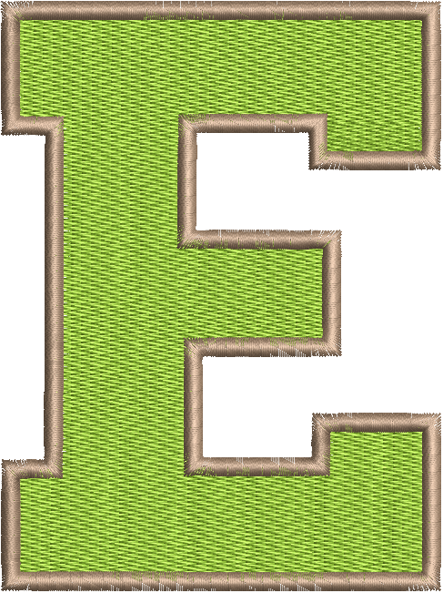 Miniaturbild: E gorss Buchstabe embroidery designe