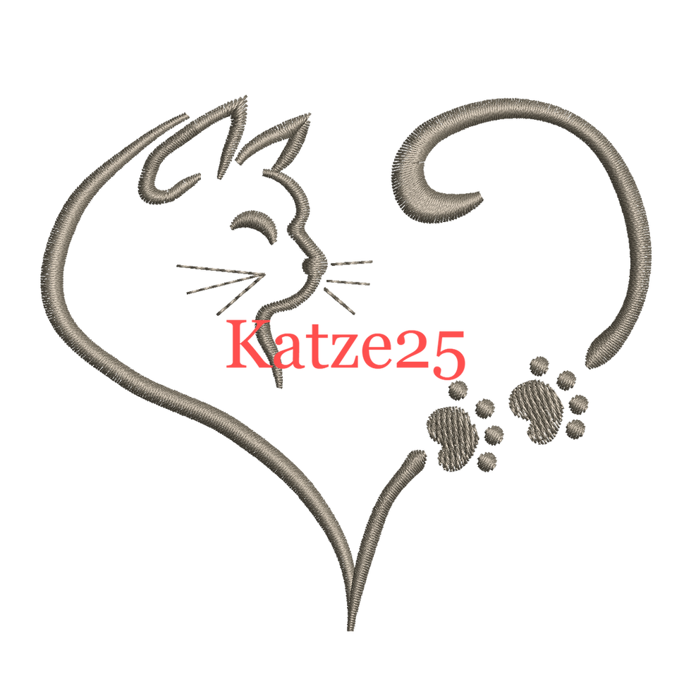 Miniaturbild: Katze mit Herz