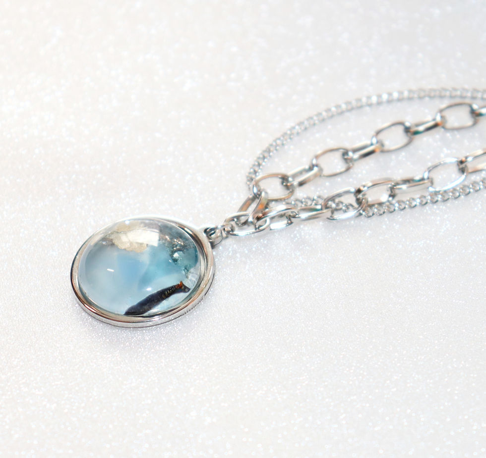 Thumbnail: MEDITERRANEAN SEA TOGGLE BRACELET | GLASS FUSED JEWELRY BRACELET