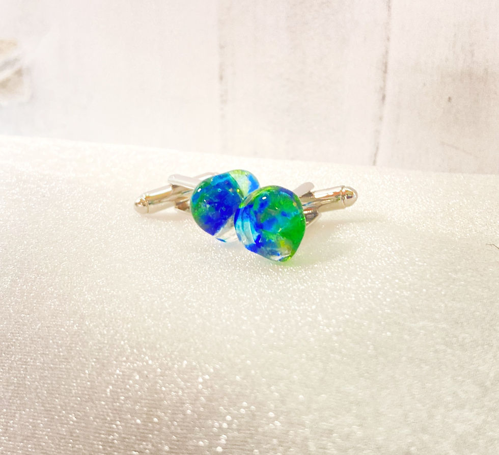 Thumbnail: EMERALD LAGOON CUFFLINKS