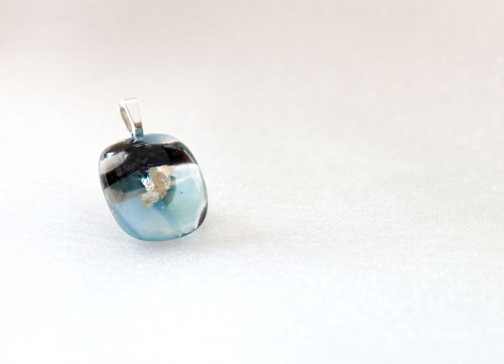 Thumbnail: BAY OF SORRENTO | GLASS FUSED JEWELRY PENDANT