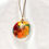 Thumbnail: KALEIDOSCOPE STATEMENT PENDANT NECKLACE  | GLASS FIRED JEWELRY