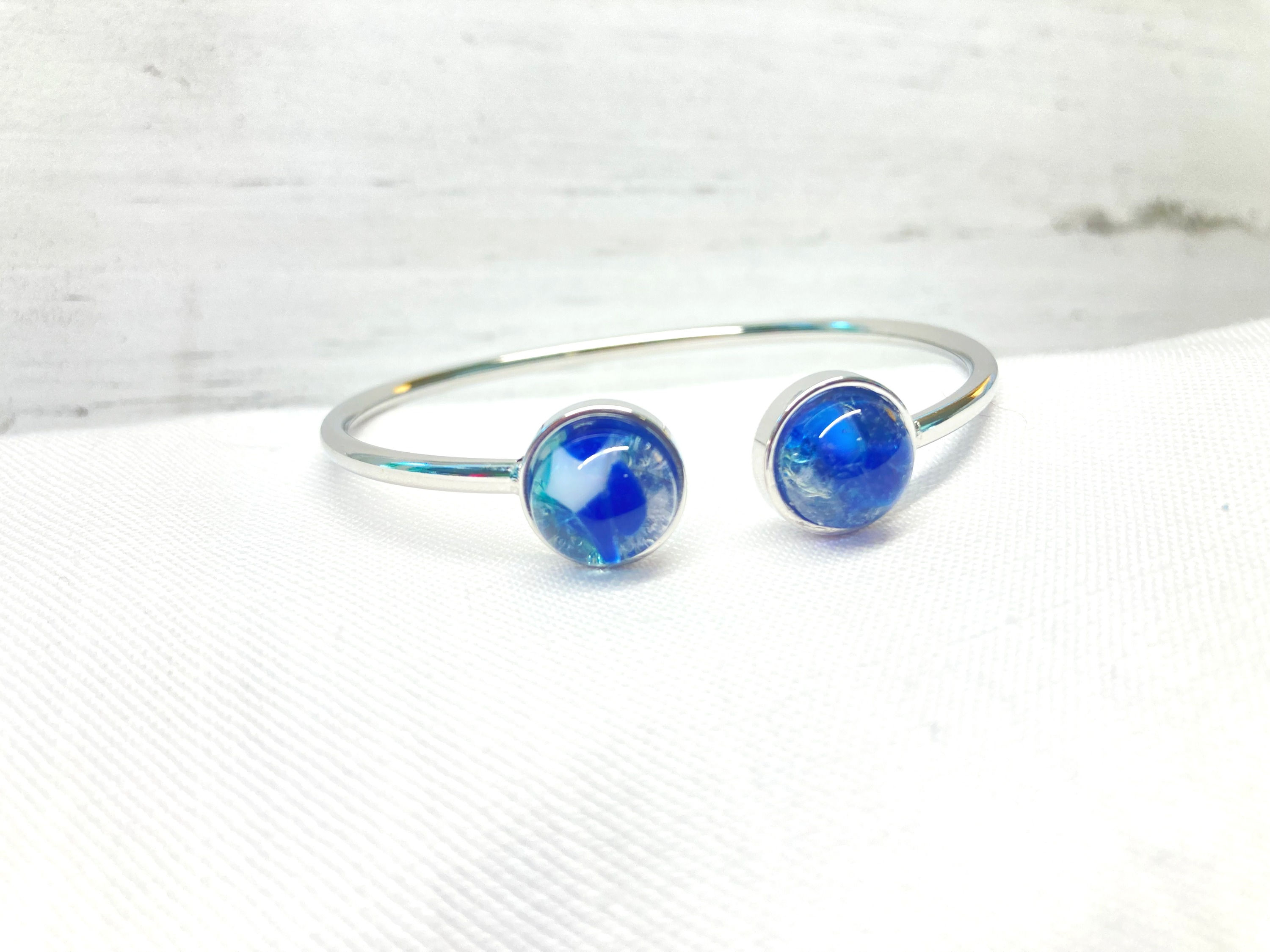 CAPRI LAGOON | GLASS FIRED JEWELRY BRACELET