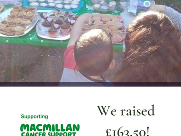 Macmillan Cake sale