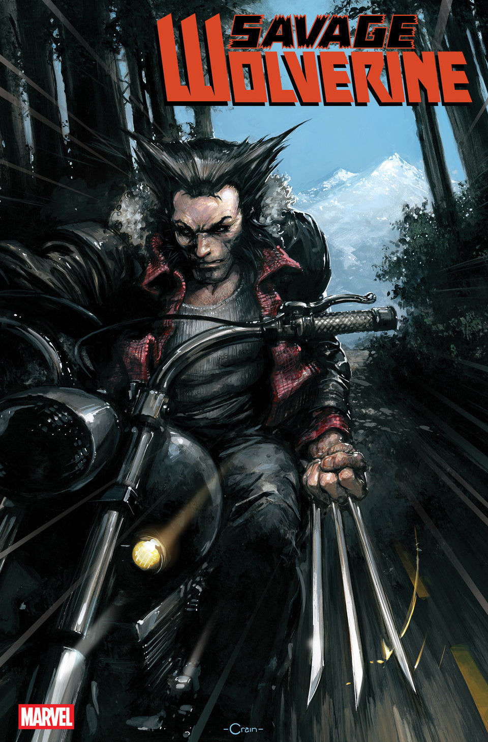 Savage Wolverine #1 Clayton Crain Variant Cover