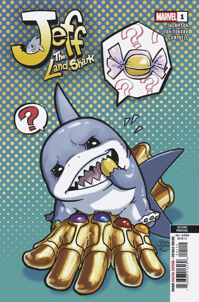 Jeff The Land Shark #1 Variant Second Printing Rickie Yagawa