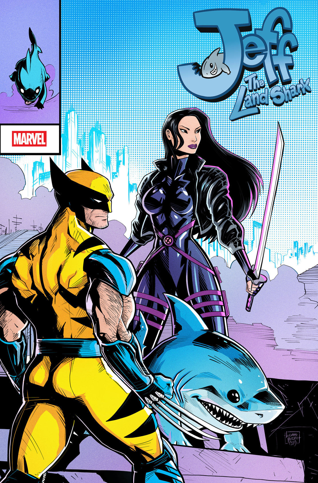 Jeff The Land Shark #3 Luciano Vecchio Homage Variant Cover