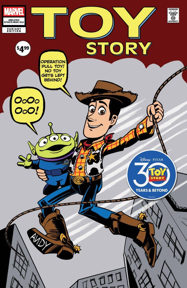 Amazing Spider-Man #16 Marco Forcelloni Prcelloni Pixar Toy Story Homage Variant
