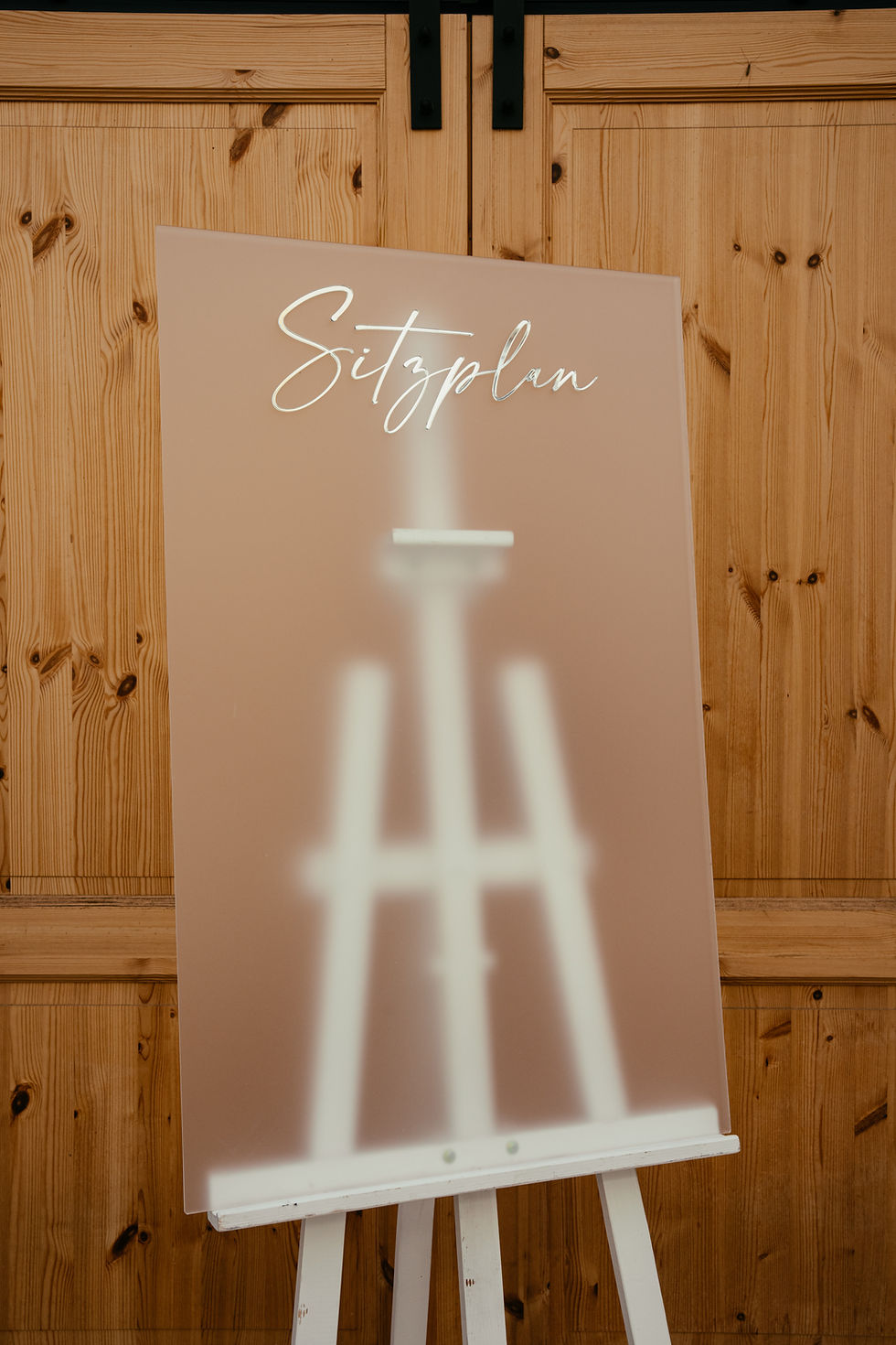 Miniaturbild: Sitzplan mit 3D Schrift in gold