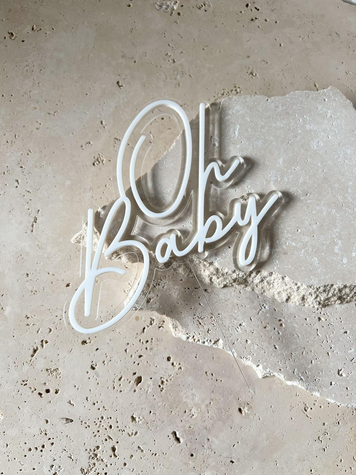 Oh Baby Caketopper weiß