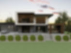 Modern exterior design for Calgary home by Amy Lee Design Inc., Calgary interior designer