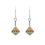 Thumbnail: Small enamel spinning top earrings