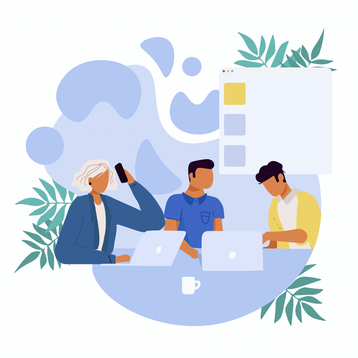 Company employees sharing thoughts and ideas (2).gif