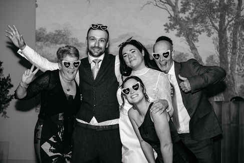 Dancefloor photo game at High House Wedding, Maldon
