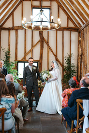 Bride and groom announced at High House Wedding, Maldon